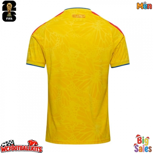 Colombia Replica Home Stadium Shirt World Cup 2026 Short Sleeve
